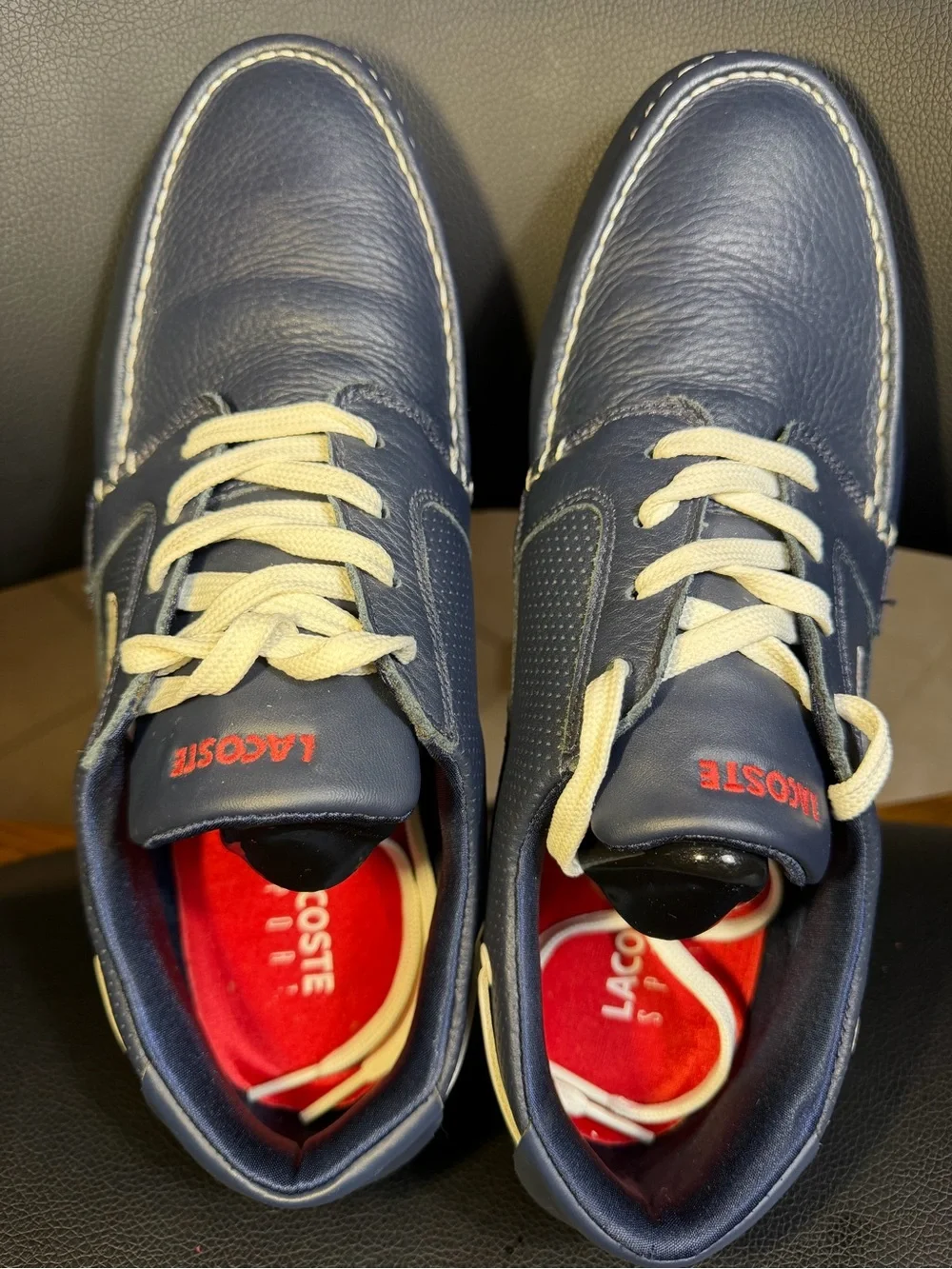 Lacoste Dreyfus SPM LTH Men's Shoes Dark Blue/White Sz 10